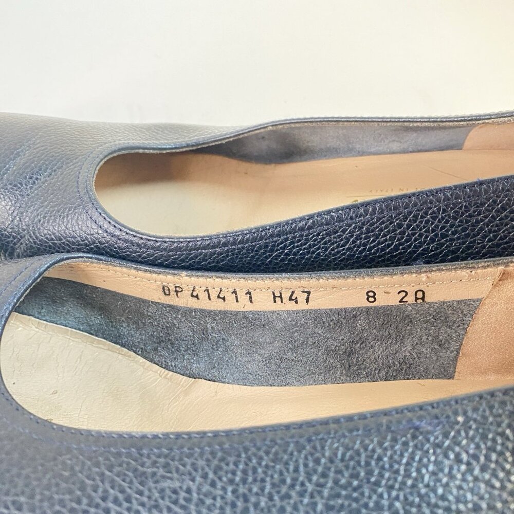 Salvatore Ferragamo Italian Boutique Womens Shoes Wedge Flats Size 8 Black - Picture 5 of 12